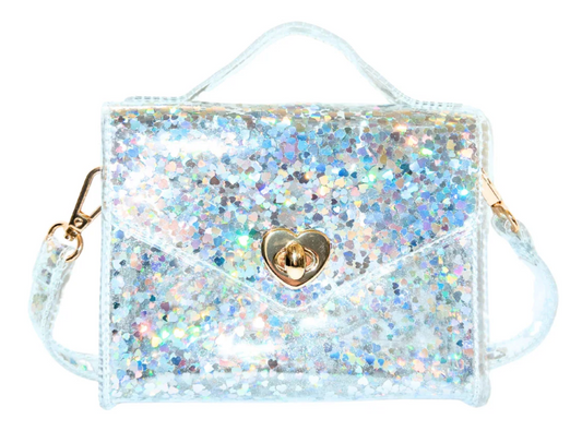 Gussie: Silver Hearts Purse