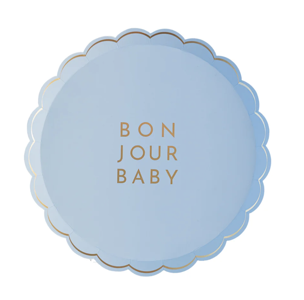 Bonjour Baby Sky Blue Small Plates