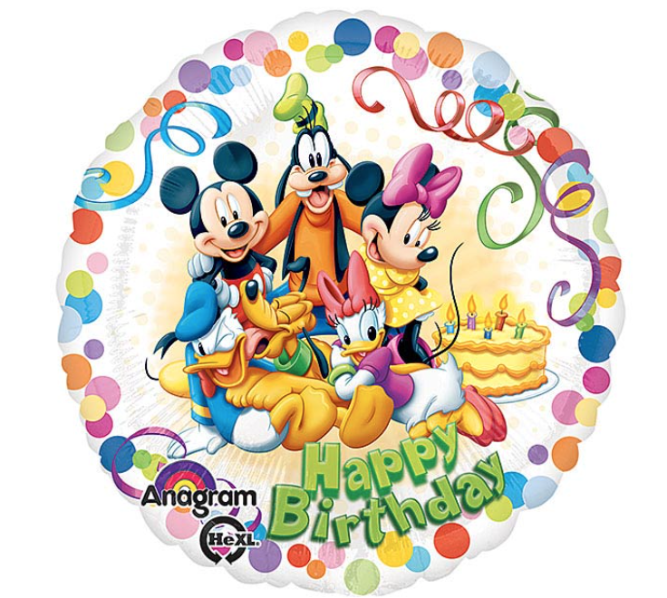 Mickey Mouse & Friends Happy Birthday Foil Balloon