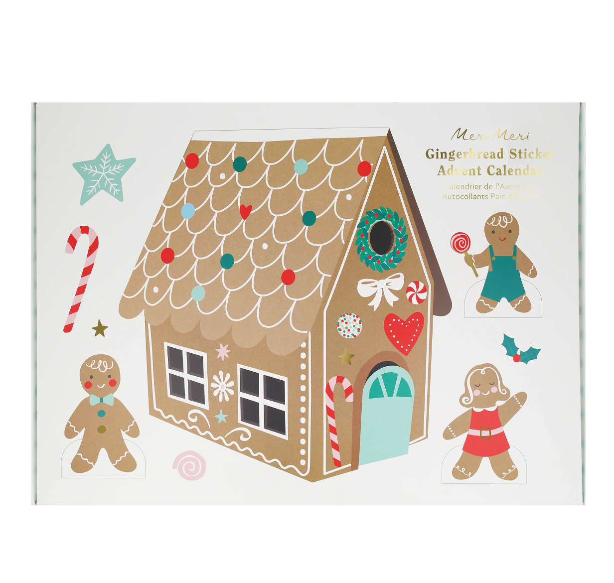 Gingerbread Sticker Advent Calendar