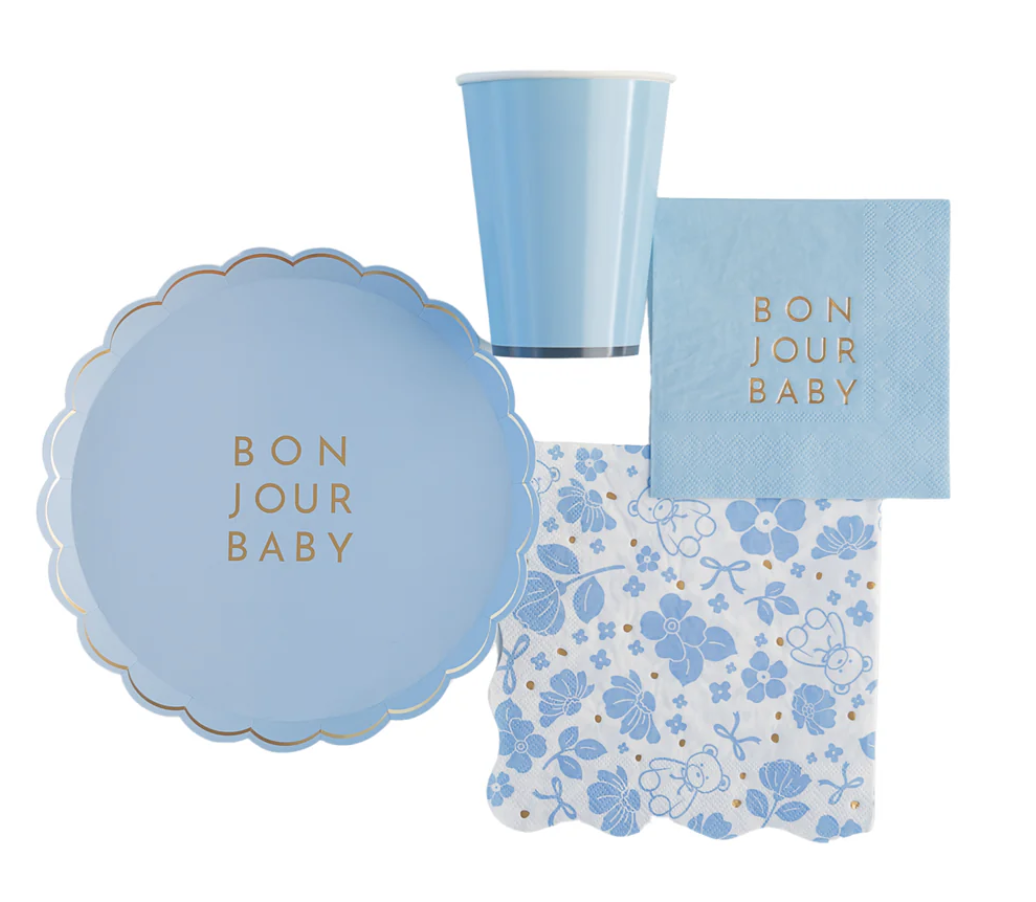 Bonjour Baby Sky Blue Small Plates