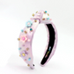 Pastel Shimmer Flower Knotted Headband