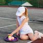 Tennis Bow Baseball Hat