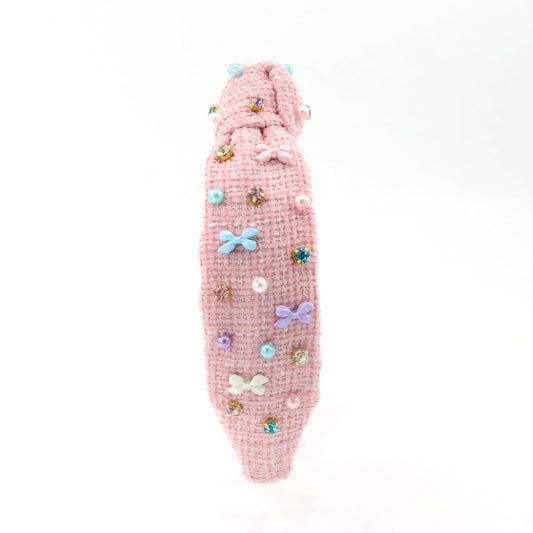Tweed Bow Multi Headband