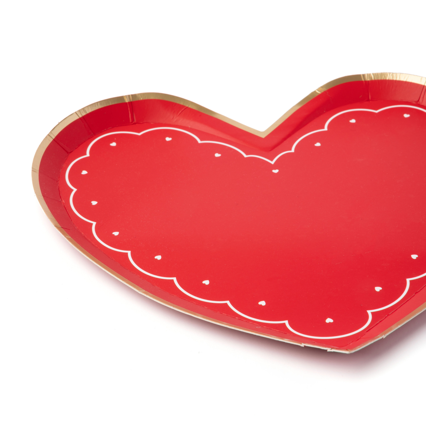 Elegant Valentine Heart Shaped Plates