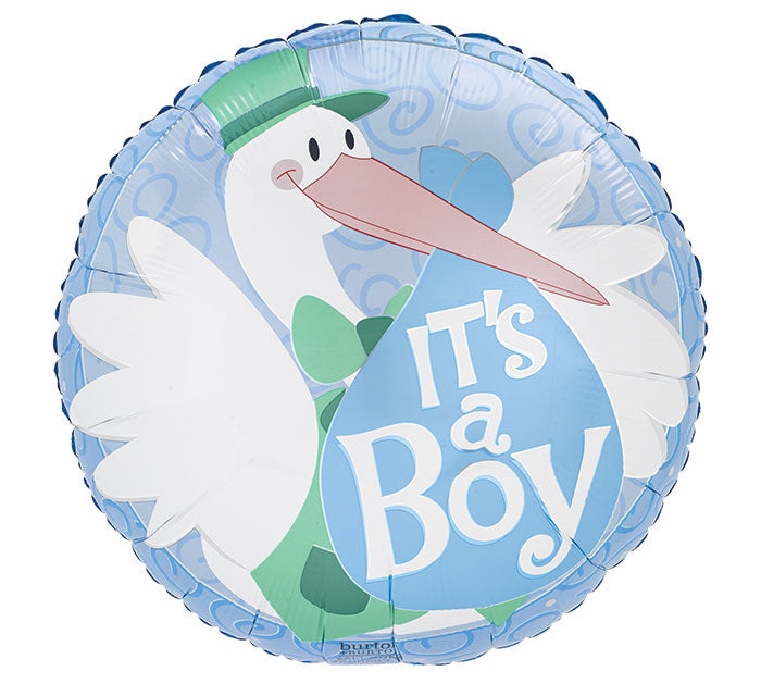 It's a Boy Stork Balloon