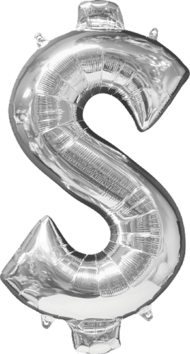 Dollar Sign Foil Balloon