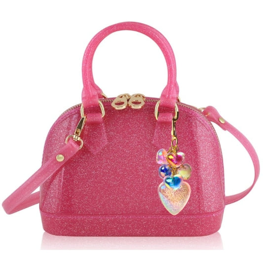 Cate: Bursting with Love - Hot Pink Sparkle Purse