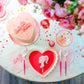 Haute Pink Heart Shaped Plates