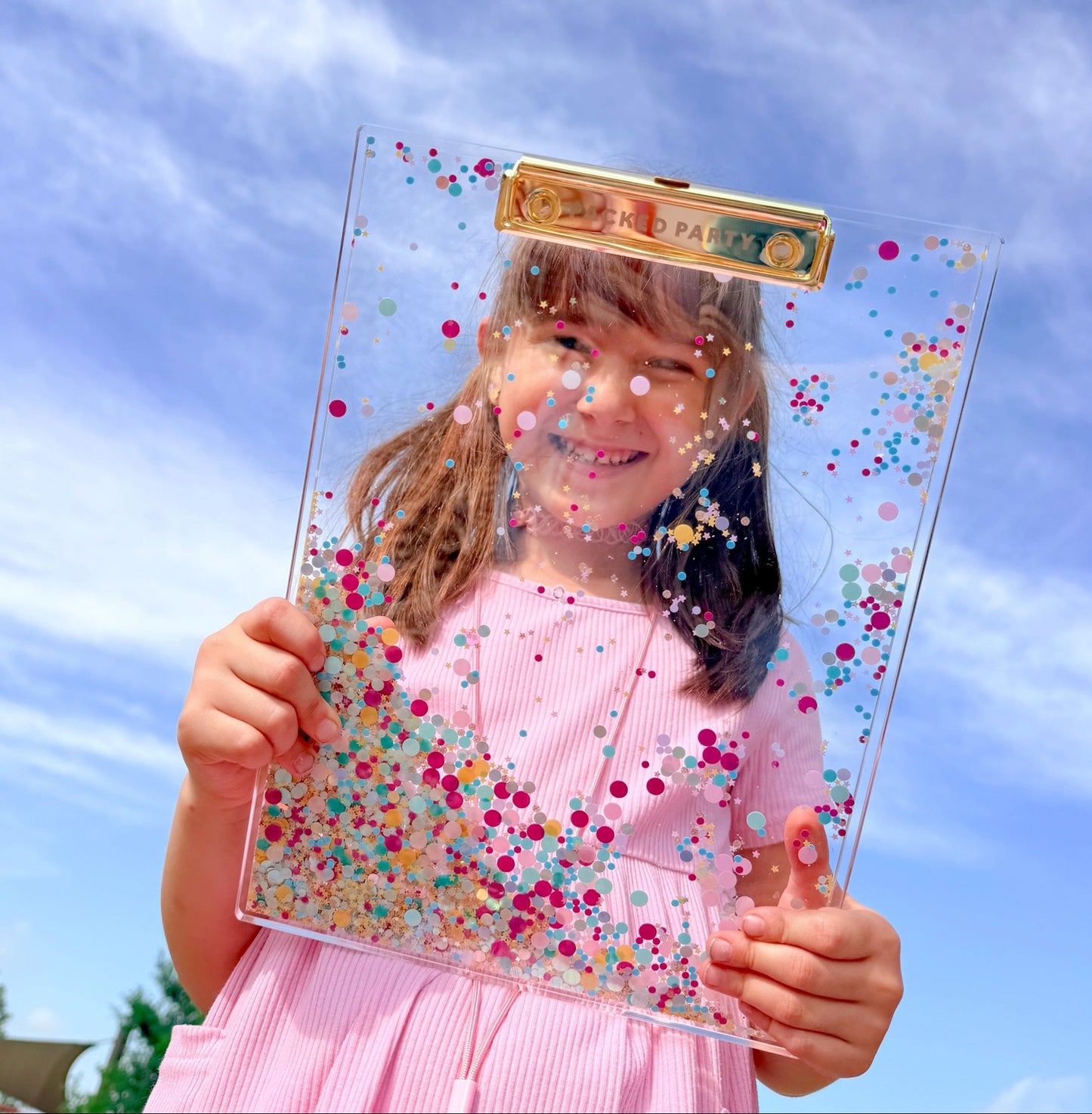 Confetti Filled Clipboard