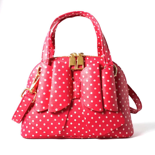 Margo: Hot Pink Dot Purse
