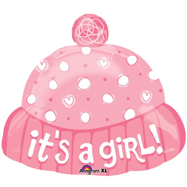 It's A Girl Hat Shaped Foil Balloon