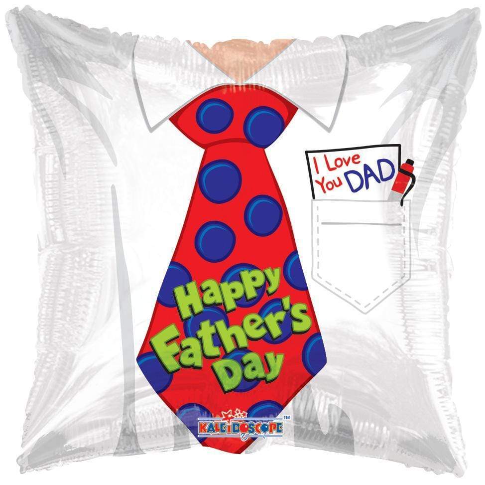 Dad Shirt and Tie Happy Father's Day Foil Balloon
