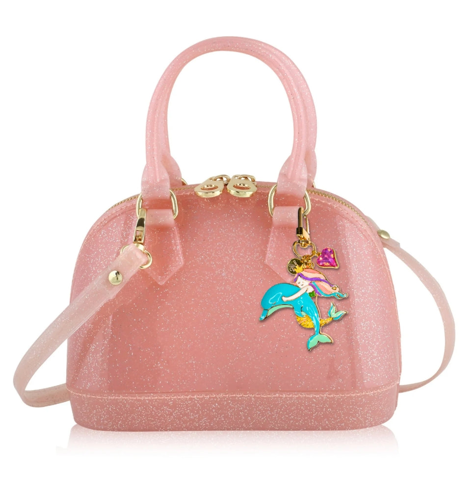 Cate: Light Pink Sparkle Purse - Under the Sea