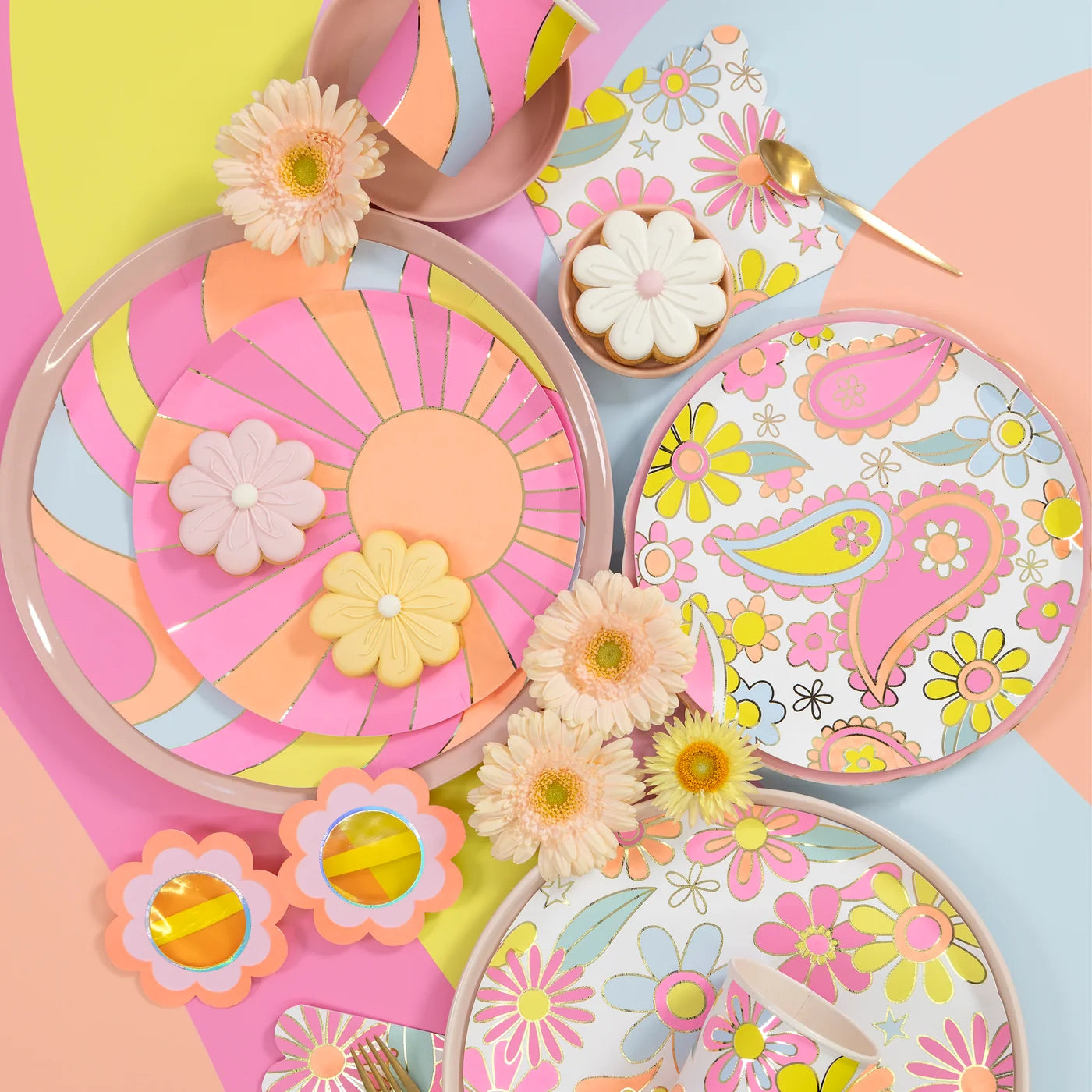 Flower Power Side Plates