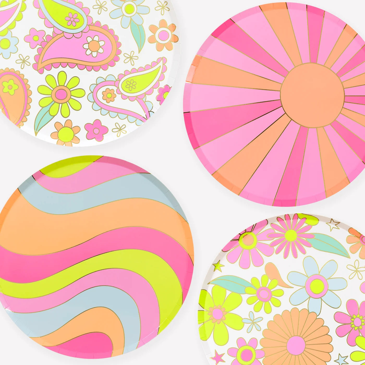 Flower Power Dinner Plates