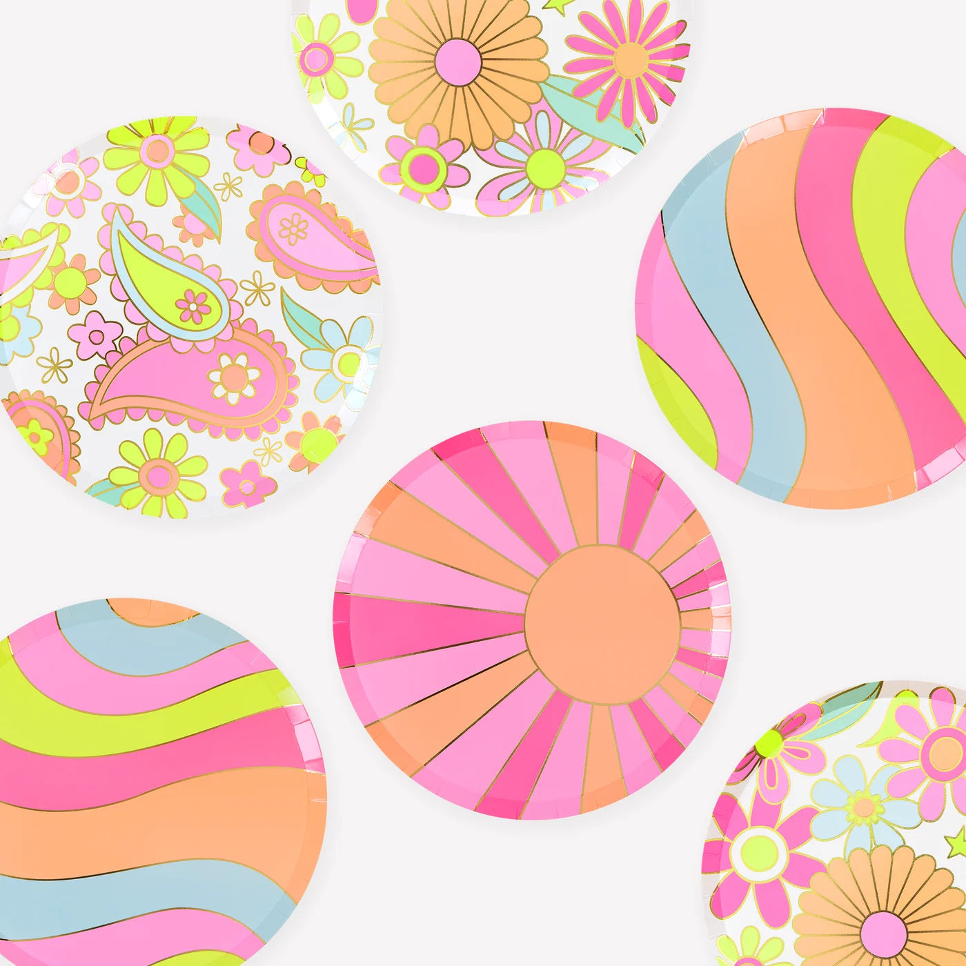 Flower Power Side Plates
