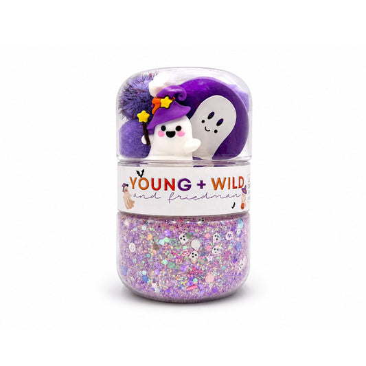 Halloween Grab & Go Dough Jar - Ghost