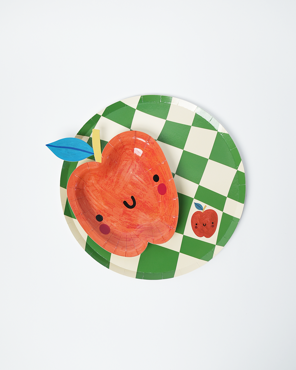 Little Chef Checkered Paper Plates