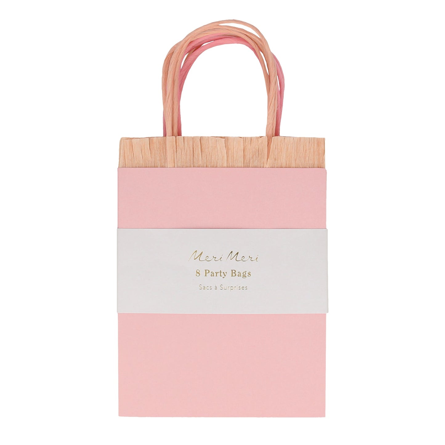 Pink Fringe Party Favor Bags