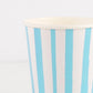 Blue Stripe Small Tumbler Cups