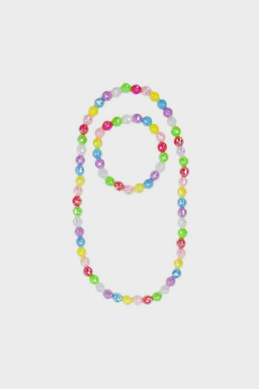 Color Me Rainbow Necklace and Bracelet Set