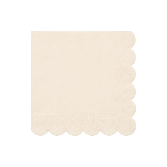 Large Cream Paper Napkins