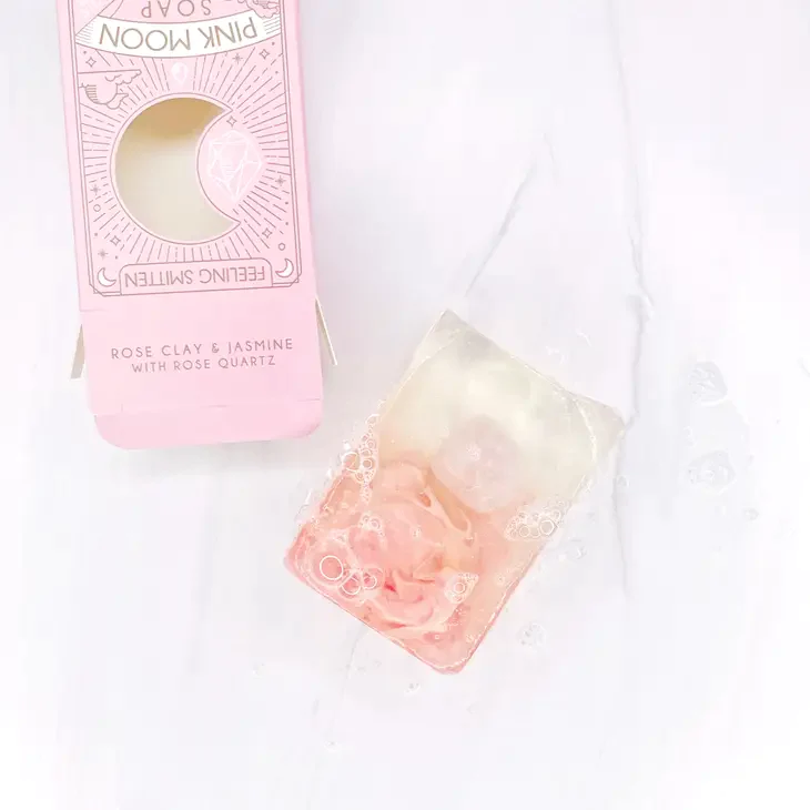 Pink Moon Soap with Rose Quartz