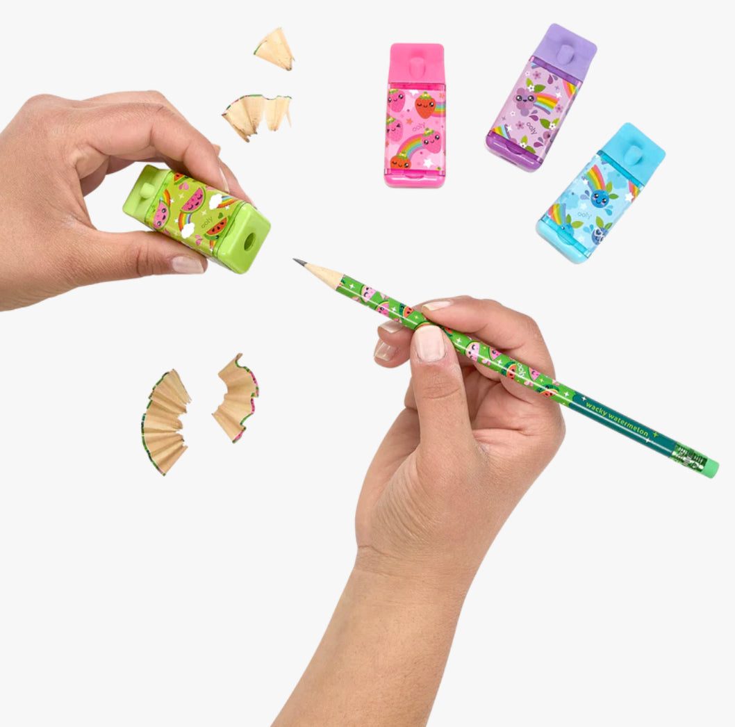 Lil’ Juicy Box Scented Eraser + Sharpener