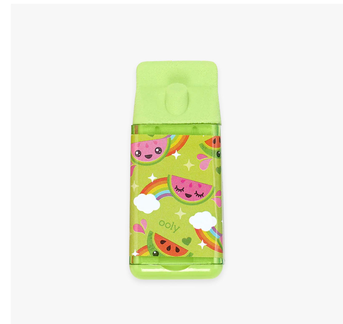 Lil’ Juicy Box Scented Eraser + Sharpener