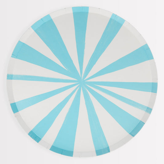 Blue Stripe Dinner Plates