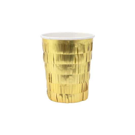 Gold Fringe Small Tumbler Cups