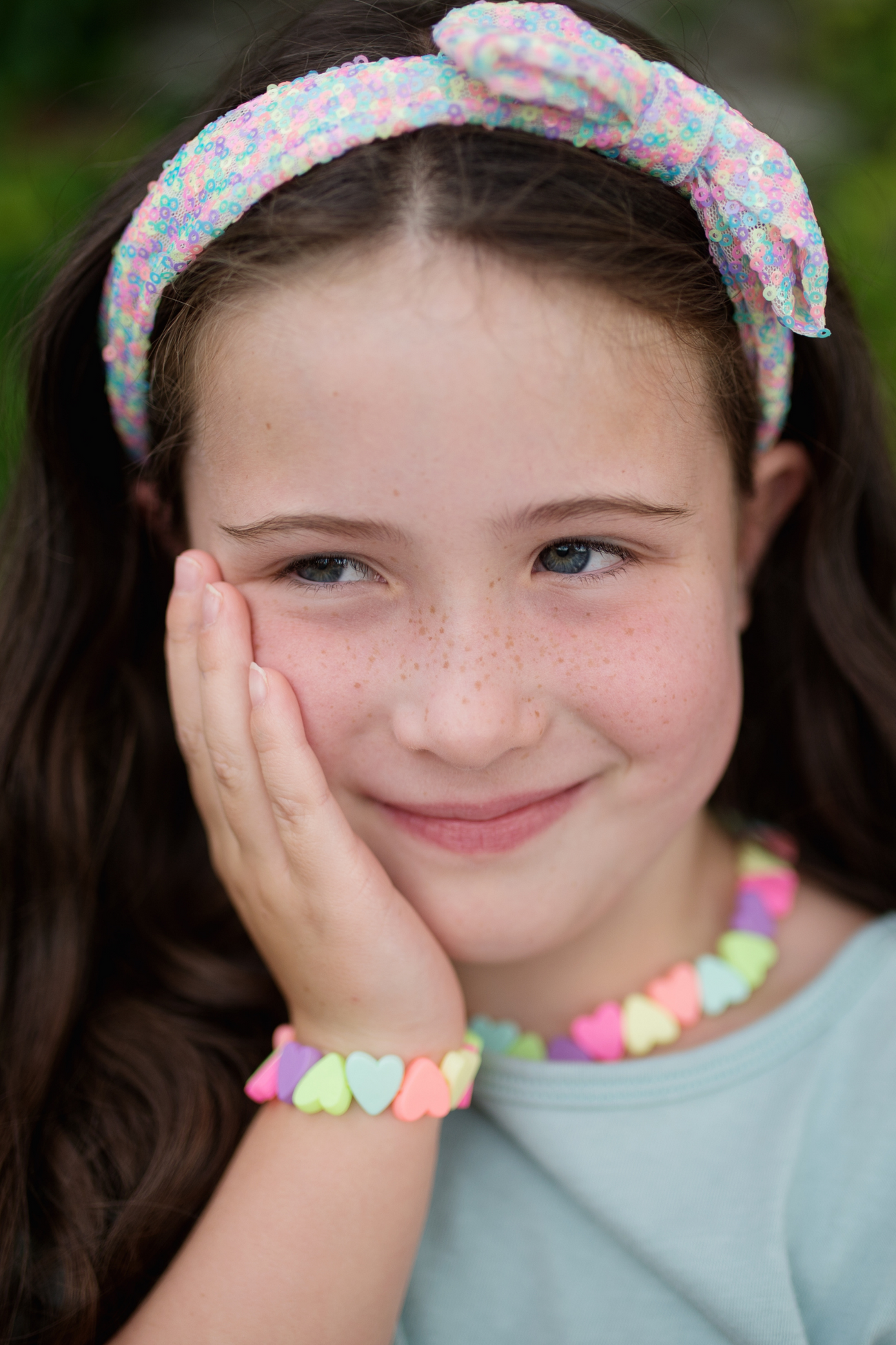 Sweet Tart Heart Necklace and Bracelet Set