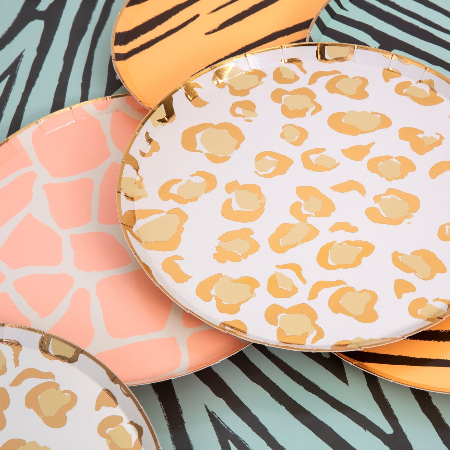 Safari Animal Print Plates