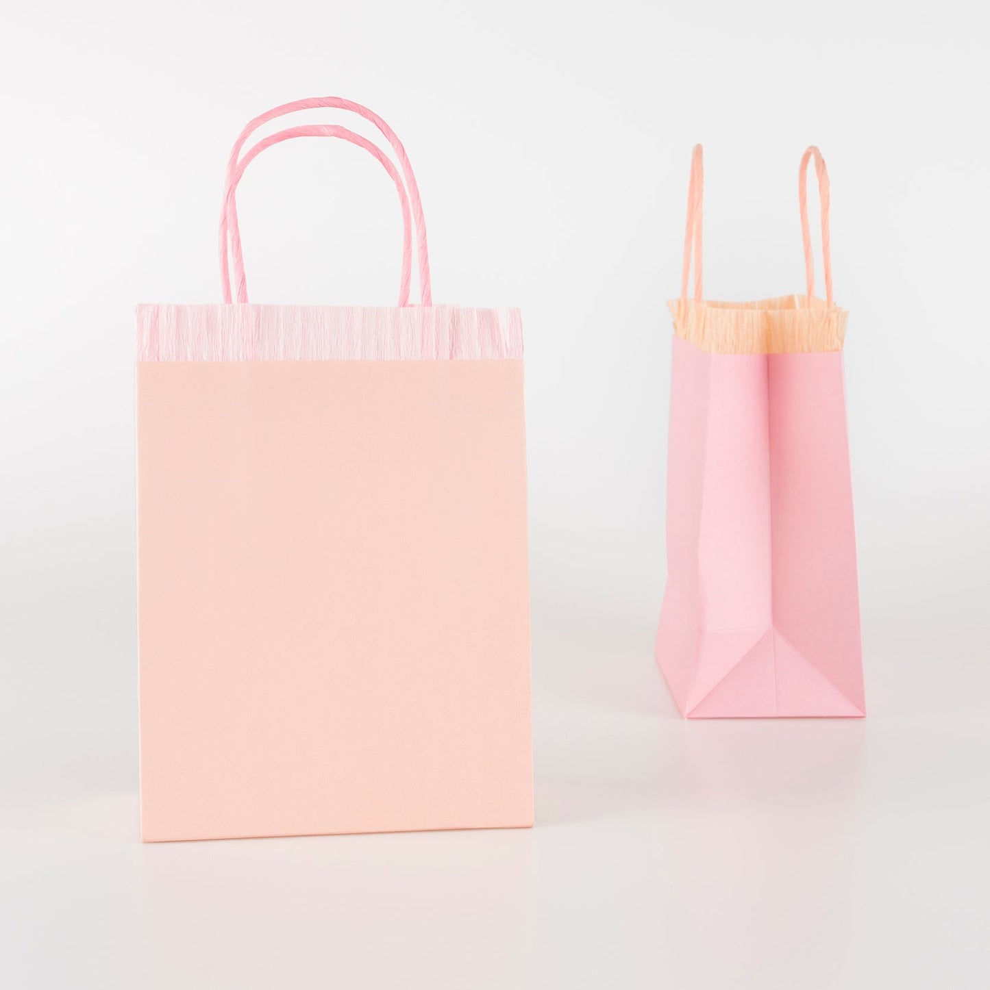 Pink Fringe Party Favor Bags