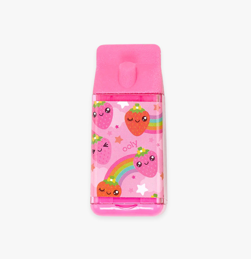 Lil’ Juicy Box Scented Eraser + Sharpener