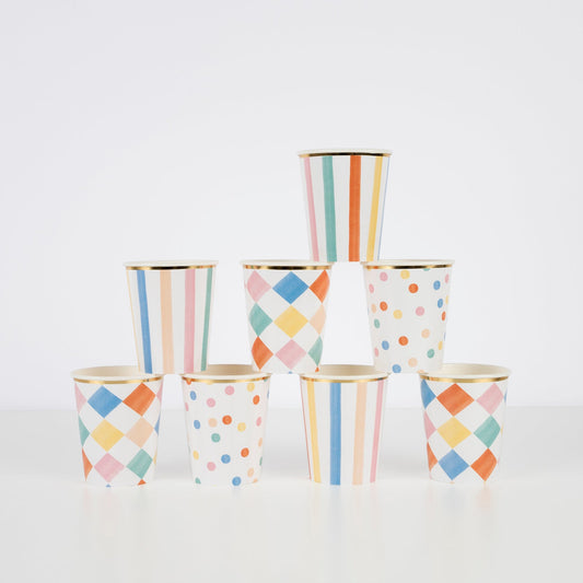 Colorful Pattern Cups