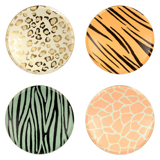 Safari Animal Print Plates