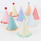 Rainbow Pom Pom Party Hats