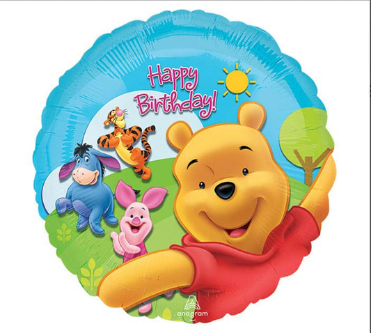 Winnie the Pooh Happy Birthday Foil Balloon