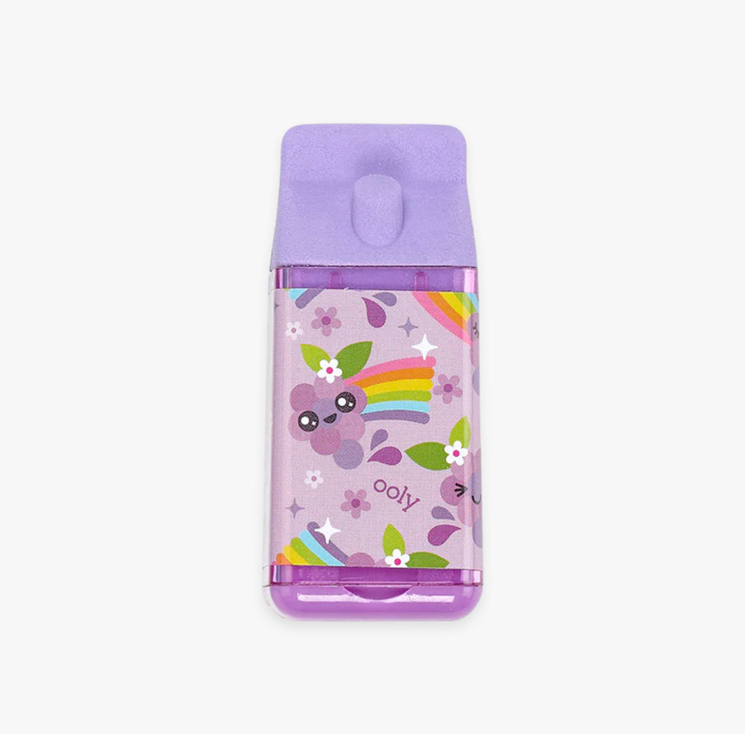 Lil’ Juicy Box Scented Eraser + Sharpener