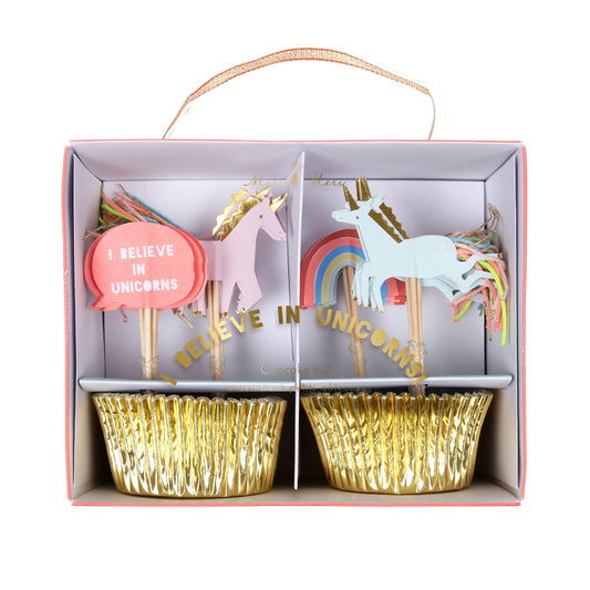 I Believe in Unicorns Cupcake Toppers
