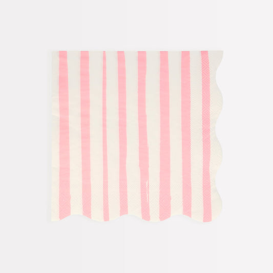 Pink Stripe Large Napkins