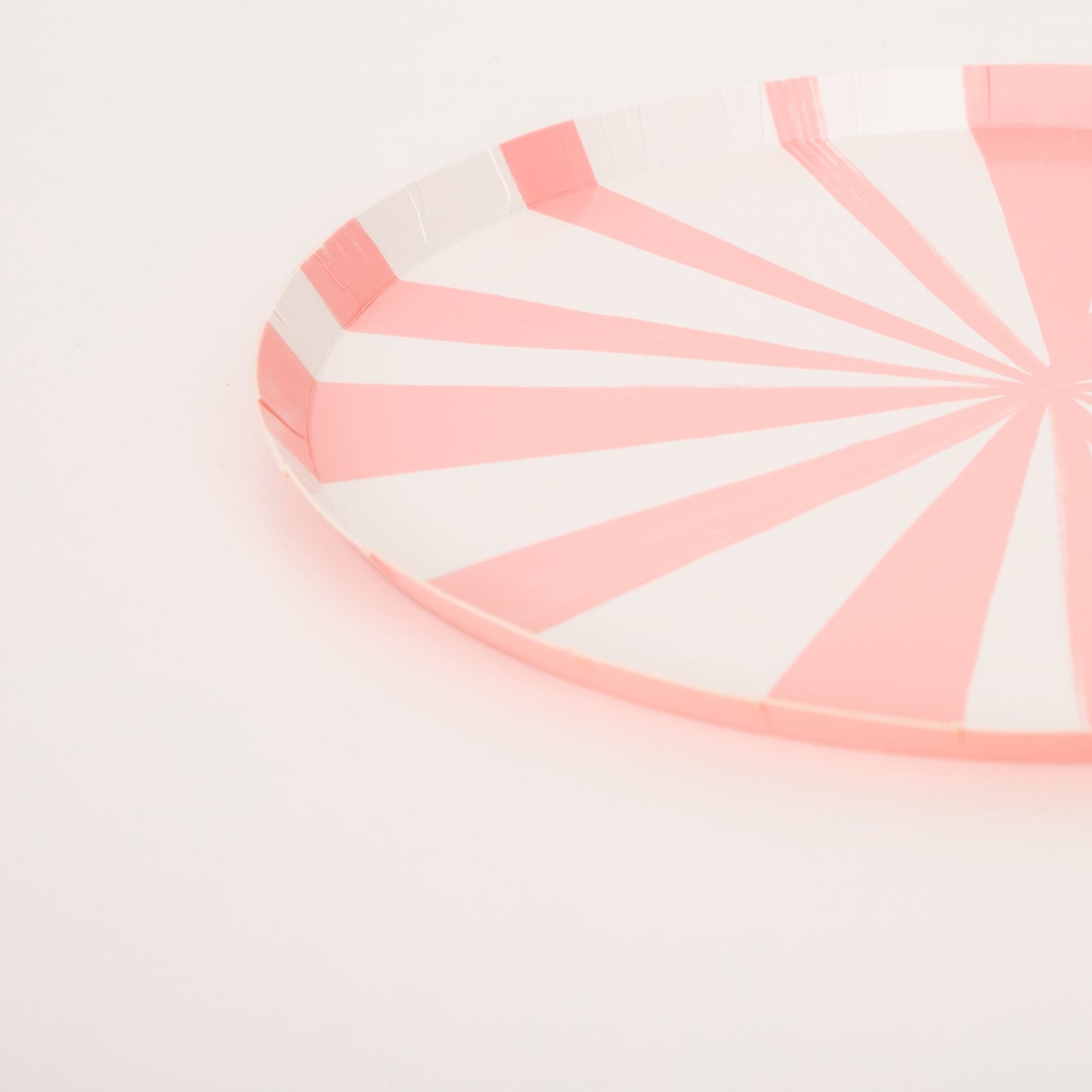 Pink Stripe Dinner Plates