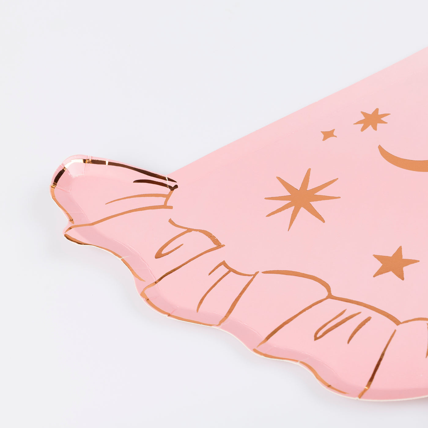 Pink Witch Hat Halloween Plates