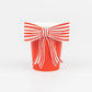Red & White Stripy Bow Cups