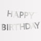Silver Scallop Happy Birthday Garland