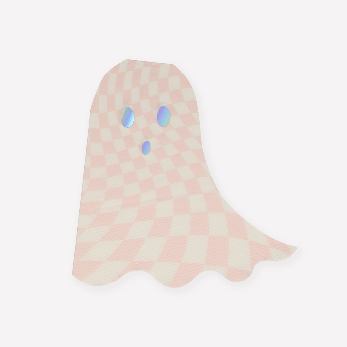 Pink Checker Ghost Napkins