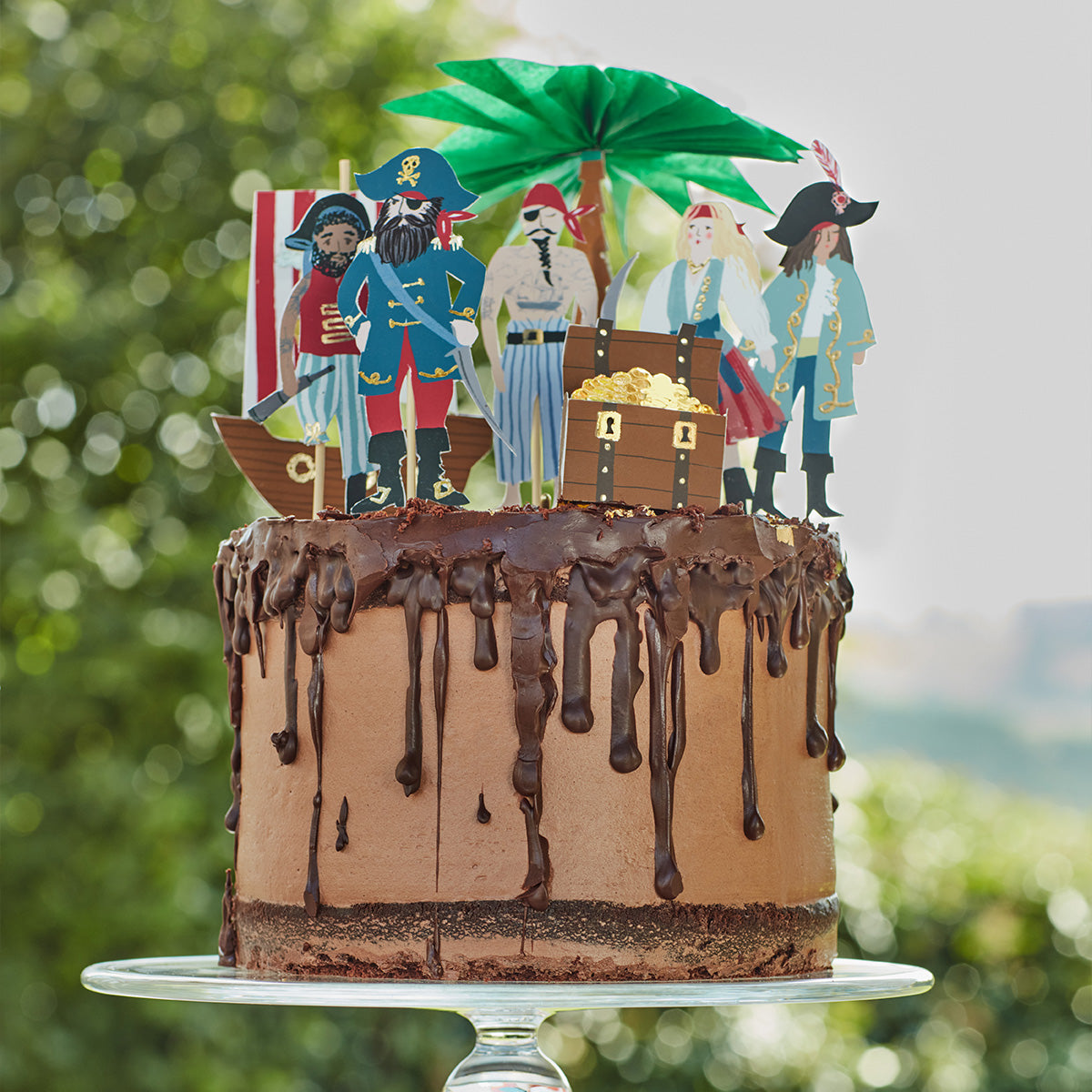 Pirates & Palm Tree Cake Toppers