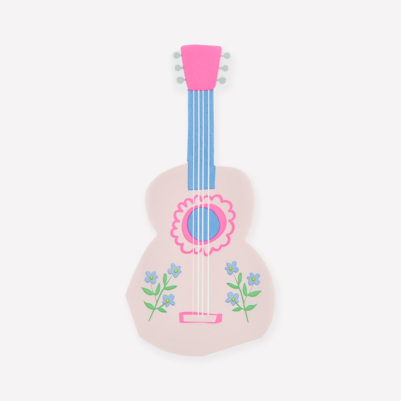 Pink Guitar Shaped Napkins
